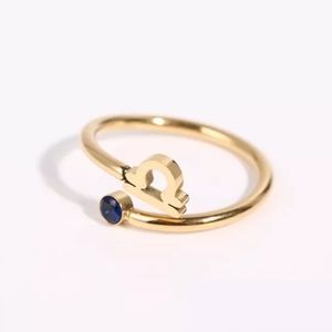 Gold Libra Birthstone Ring